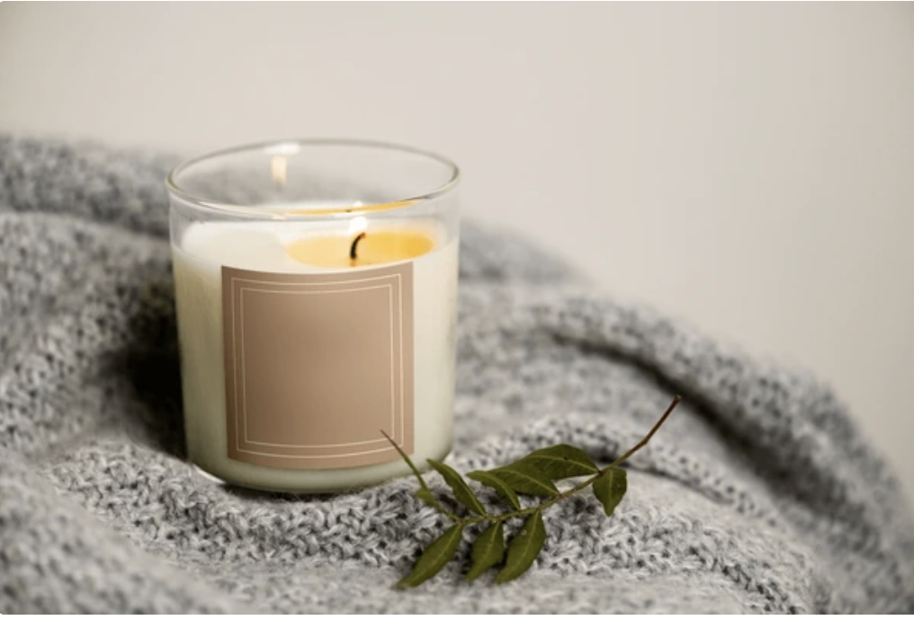 Vanilla scented candle